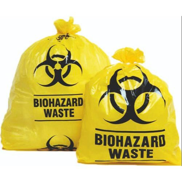 Biohazard medical waste bags